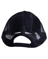 Men's and Women's Contenders Clothing Black Halloween Logo Trucker Hat
