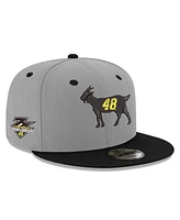 Men's New Era Gray, Black Jimmie Johnson Goat 9FIFTY Adjustable Snapback Hat