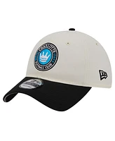 Men's New Era White Charlotte Fc 2024 Kick Off Collection 9TWENTY Adjustable Hat