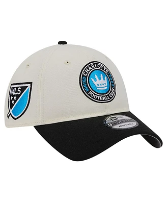 Men's New Era White Charlotte Fc 2024 Kick Off Collection 9TWENTY Adjustable Hat