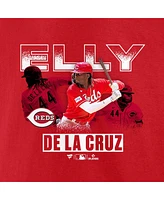 Men's Fanatics Elly De La Cruz Red Cincinnati Reds Graphic T-shirt