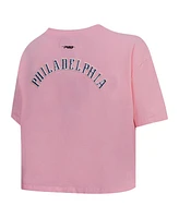 Women's Pro Standard Pink Philadelphia Eagles Cropped Boxy T-shirt