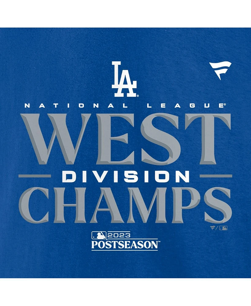 Men's Fanatics Royal Los Angeles Dodgers 2023 Nl West Division Champions Locker Room T-shirt