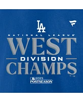 Men's Fanatics Royal Los Angeles Dodgers 2023 Nl West Division Champions Locker Room T-shirt