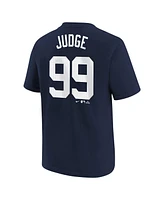 Big Boys Nike Aaron Judge Navy New York Yankees Home Player Name and Number T-shirt