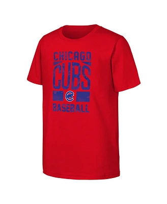 Big Boys Outerstuff Red Chicago Cubs Season Ticket T-shirt