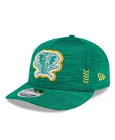 Men's New Era Green Oakland Athletics 2024 Clubhouse Low Profile 59FIFTY Snapback Hat