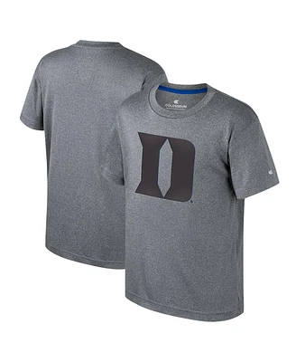 Big Boys Colosseum Heather Charcoal Duke Blue Devils Very Metal T-shirt