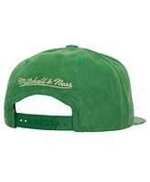 Men's Mitchell & Ness Hunter Green Milwaukee Bucks Sweet Suede Snapback Hat