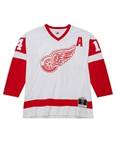 Men's Mitchell & Ness Brendan Shanahan White Detroit Red Wings 2001/02 Alternate Captain Blue Line Player Jersey