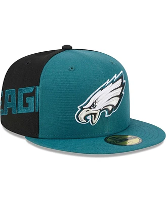 Men's New Era Midnight Green Philadelphia Eagles Gameday 59FIFTY Fitted Hat
