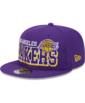 Men's New Era Purple Los Angeles Lakers Gameday 59FIFTY Snapback Hat