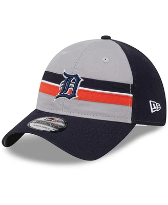 Youth Boys and Girls New Era Gray Detroit Tigers 2024 Batting Practice 9TWENTY Adjustable Hat