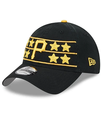 Men's New Era Black Pittsburgh Pirates 2024 Batting Practice 9TWENTY Adjustable Hat