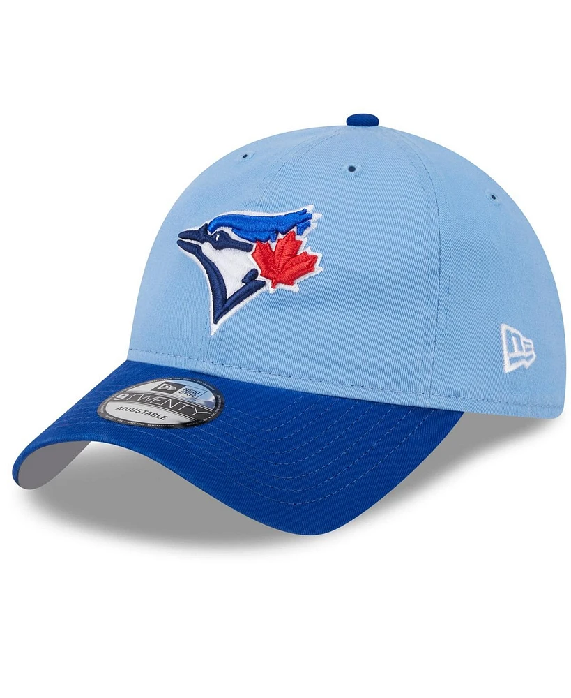 Men's New Era Light Blue Toronto Blue Jays 2024 Batting Practice 9TWENTY Adjustable Hat