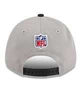 Men's New Era Gray, Black New York Giants 2023 Sideline 9FORTY Adjustable Hat