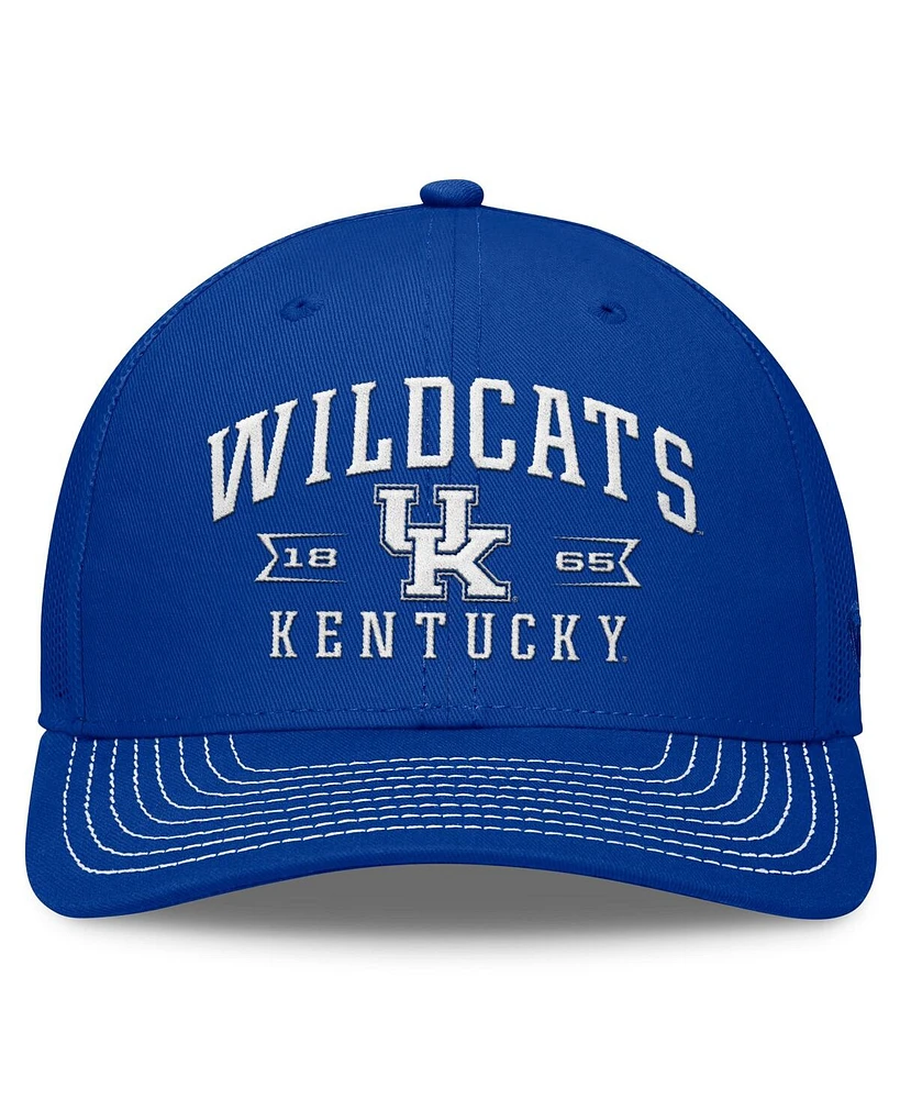 Men's Top of the World Royal Kentucky Wildcats Carson Trucker Adjustable Hat