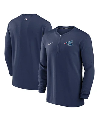 Men's Nike Navy Chicago White Sox Authentic Collection Game Time Performance Quarter-Zip Top