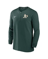 Men's Nike Green Oakland Athletics Authentic Collection Game Time Performance Quarter-Zip Top