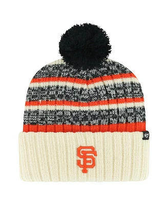 Men's '47 Brand Natural San Francisco Giants Tavern Cuffed Knit Hat with Pom