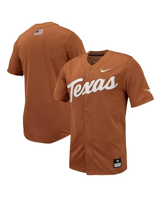 Men's Nike Texas Longhorns Replica Full-Button Baseball Jersey