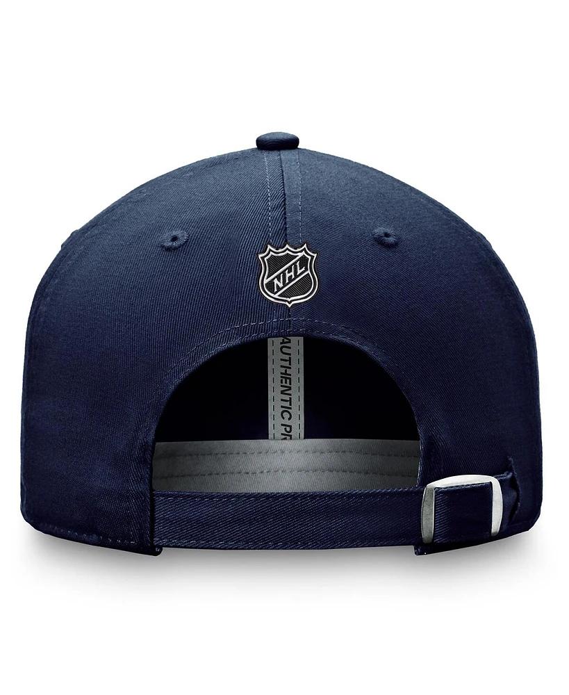 Men's Fanatics Navy St. Louis Blues Authentic Pro Prime Adjustable Hat