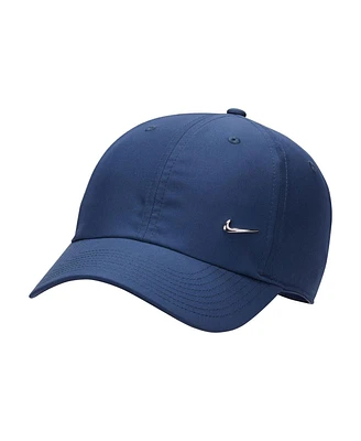 Men's and Women's Nike Navy Metal Swoosh Club Performance Adjustable Hat