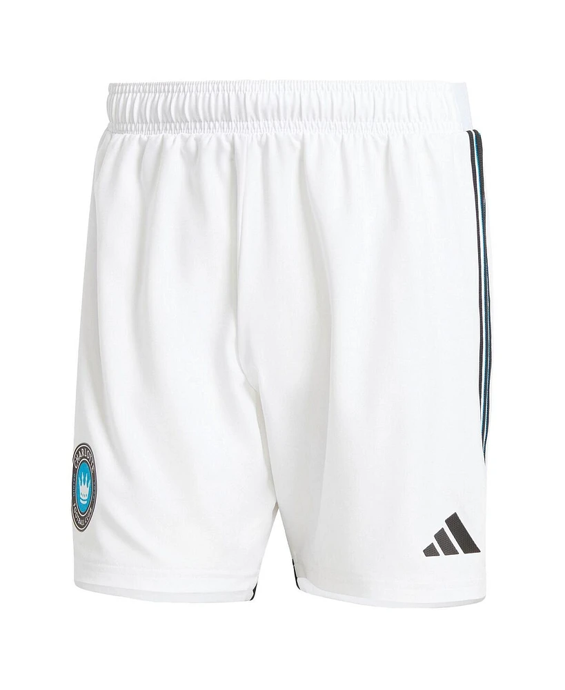 Men's adidas White Charlotte Fc 2024 Home Aeroready Authentic Shorts