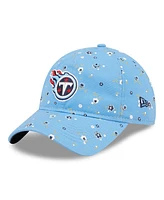 Women's New Era Light Blue Tennessee Titans Floral 9TWENTY Adjustable Hat