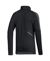 Men's adidas Black San Jose Earthquakes Cold.rdy Raglan Warmup Pullover Jacket