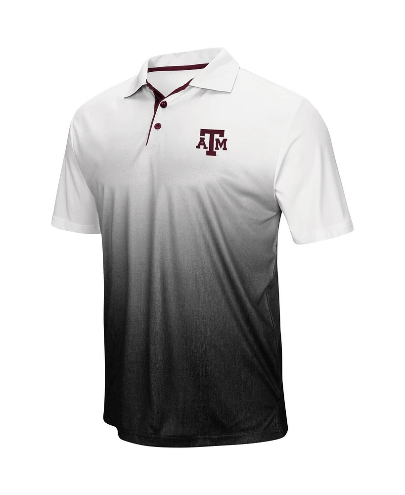 Men's Colosseum Gray Texas A&M Aggies Magic Team Logo Polo Shirt