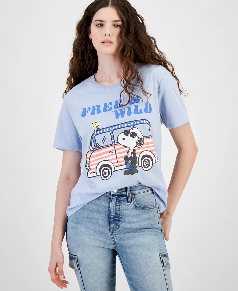 Disney Juniors' Snoopy Free And Wild Graphic T-Shirt