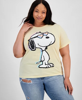 Grayson Threads, The Label Trendy Plus Snoopy Graphic T-Shirt
