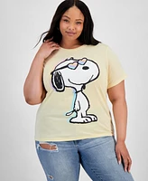Grayson Threads, The Label Trendy Plus Snoopy Graphic T-Shirt