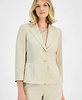 Le Suit Two-Button Inset Jacket Extended-Tab Waist Pantsuit, Regular & Petite