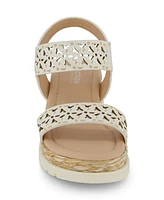 Kenneth Cole New York Little and Big Girls Arlo Lyssum Boho Look Wedge Sandals