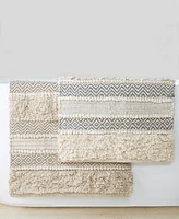 Ink+Ivy Asher Woven Texture Stripe Bath Rug, 22" X 58"