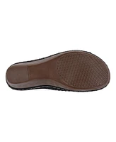 Gc Shoes Women's Atlanta Studded Comfort Wedge Sandals