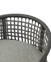 Madison Park Hermosa 21.5" Wide Woven Counter Stool