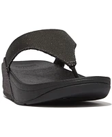 FitFlop Women's Lulu Glitz-Canvas Toe-Post Sandals