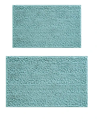 Laura Ashley Astor Chenille 2-Pc. Bath Mat Set