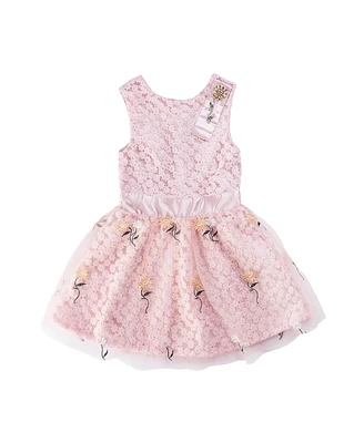 Child Talia Petal Novelty Woven Dress
