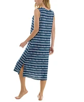 Roudelain Women's Printed Sleeveless Nightgown