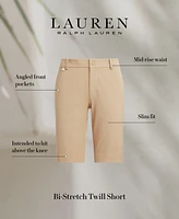Lauren Ralph Twill Stretch Bermuda Shorts, Regular & Petite
