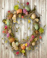 National Tree Company 18" Garden Accents Easter Egg Wreath