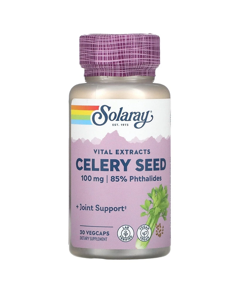 Solaray Celery Seed Vital Extracts 100 mg - 30 VegCaps - Assorted Pre