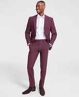 Bar Iii Men's Slim-Fit Wool Blend Suit Pants, Created for Macy's