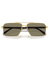 Prada Iconic Plaque Rectangle Men's Sunglasses