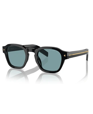 Prada Low Bridge Round Men's Sunglasses, Pr A16SF