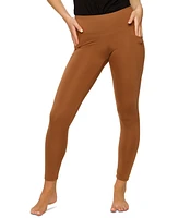 Felina Essentials Soft Suede Mid-Rise Legging